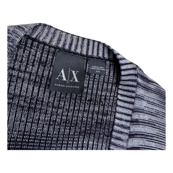 ARMANI EXCHANGE Luxury Designer Stretch Casual Cardigan Sweater Mens Medium - Picture 3 of 6